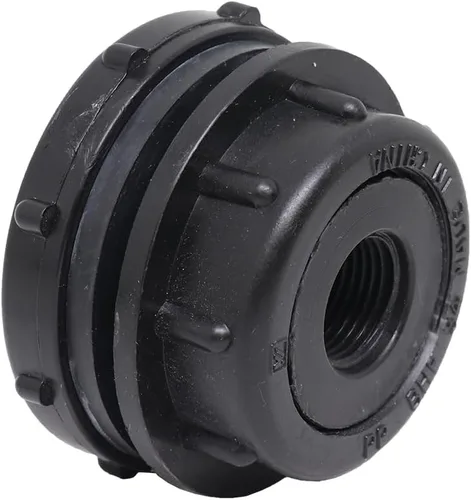 Vista 5 de Valley Industries Montaje de mamparo de polipropileno - 1-1/2" FNPT x 1-1/2" FNPT