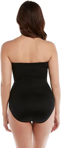 Vista 3 de Miraclesuit Traje de baño para mujer Rock Solid Madrid Bandeau Underwire Correa desmontable Traje de baño de una pieza