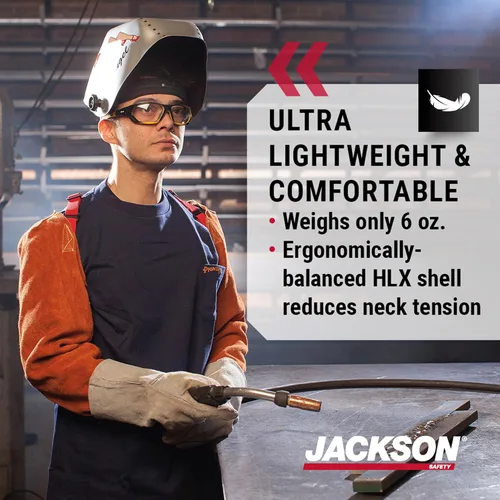 Vista 3 de Jackson Safety Insight - Casco de soldadura ADF, ultraligero, capucha de soldadura de oscurecimiento automático con diseño de carcasa HLX, ANSI