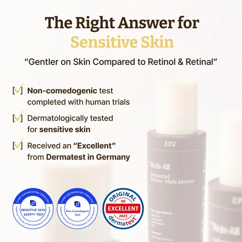 Vista 6 de Dr.Reju-All Suero avanzado de retino-mela, suero de retinol HPR para la cara, antienvejecimiento, minimizador de poros, cuidado de la piel coreano