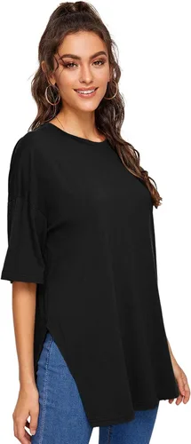 Vista 3 de Floerns Camiseta básica de manga corta para mujer