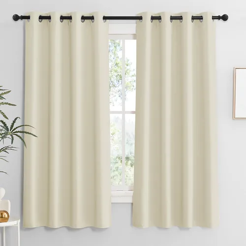 Vista 12 de RYB HOME - Cortinas para armario de 36 pulgadas, cortinas para oscurecer la habitación con ojales resistentes a la oxidación, cortinas de Aqua