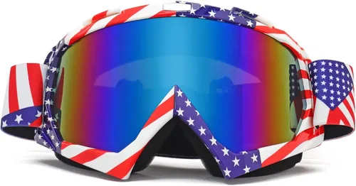 Vista 17 de AVV Gafas de motocicleta para hombres y mujeres – Gafas de motocross ATV resistentes al viento, gafas anti UV todoterreno para montar MTB Motocross