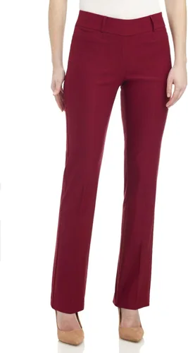Vista 2 de Rekucci - Pantalones elásticos para mujer de ajuste cómodo levemente acampanados
