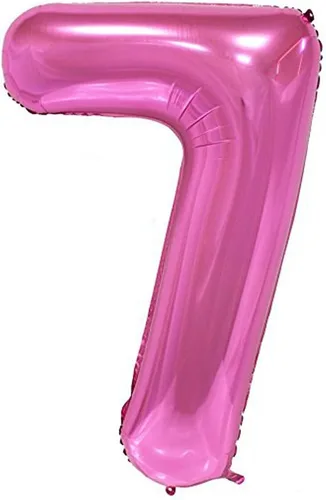 Vista 7 de Globo rosa del número 2, 40 pulgadas Globo número 2