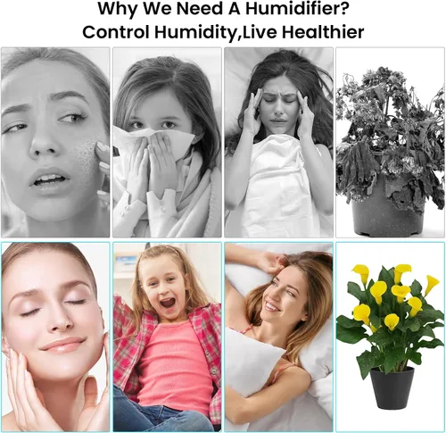 Vista 7 de Humidificador pequeño portátil, humidificador de escritorio personal USB para automóvil, oficina, dormitorio, apagado automático, 2 modos de niebla