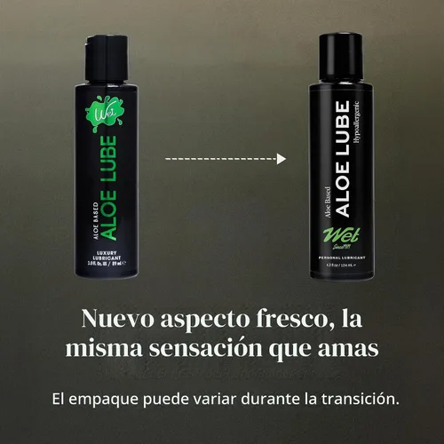 Vista 6 de Lubricante húmedo a base de aloe, hidratante, hipoalergénico y pH