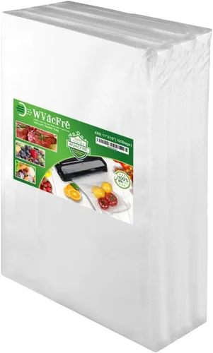 Vista 7 de Bolsas selladoras al vacío de 100 cuartos de galón de 8 x 12 pulgadas, 4 mil sin BPA, para almacenamiento de alimentos