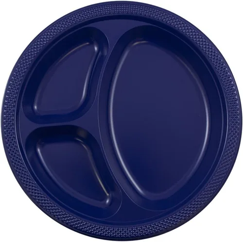Vista 37 de Platos para fiesta de plástico redondos y cuadrados colorido de 7, 8, y 9 pulgadas, 10/20 platos por paquete, Negro