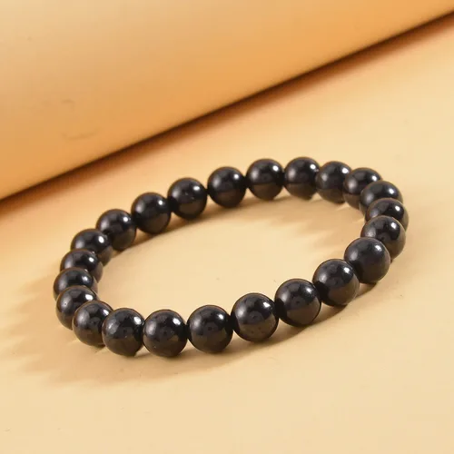 Vista 2 de SHOP LC DELIVERING JOY Beads Pain Relief Meditation Anxiety Karelian Shungite Stretch Beaded Bracelet for Women Jewelry Birthday for Women