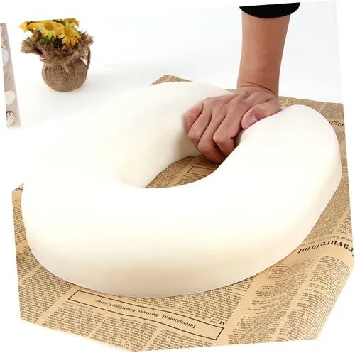 Vista 8 de Almohada embarazada para el coxis Hemorroides Cojín de asiento Estera de la cama Almohada Donut Almohada Cómodo Sentado Negro Malla