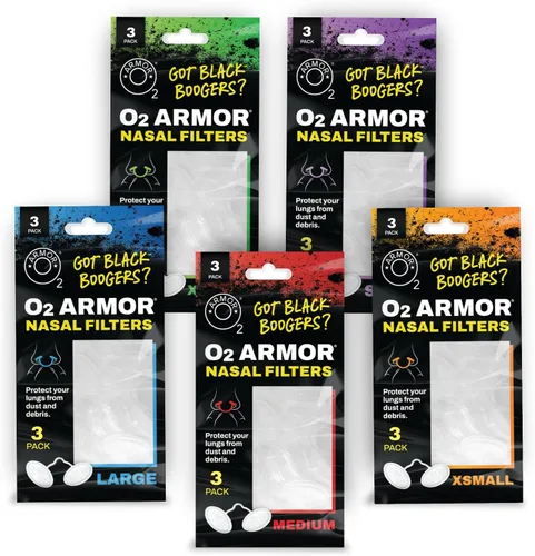 Vista 16 de O2 Armor Filtros de nariz para soldadores y alergias - Filtro de nariz para polvo - Filtros nasales para soldadura - Máscara de polvo de nariz