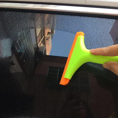 Vista 2 de 2 escobilla de silicona para puerta de cristal de ducha, limpieza de ventanas, cuchilla de agua automática, limpiador de agua, escobilla de ducha