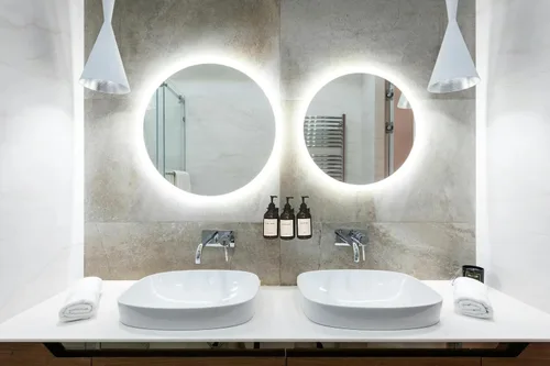 Vista 7 de Dispensador de champú y acondicionador, dispensador de champú para pared de ducha, 3 cámaras, dispensador de jabón de ducha sin taladro, dispensador