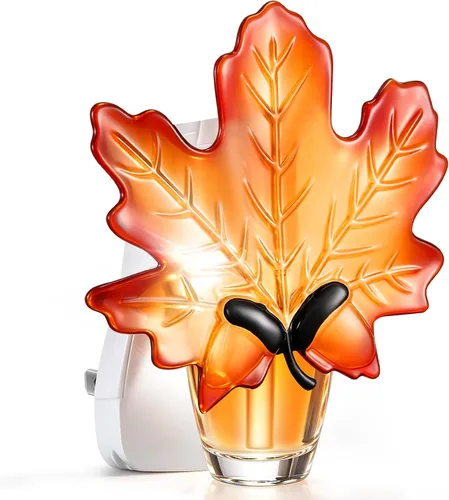 Vista 9 de Enchufe de fragancia de pared compatible con repuestos de Bath & Body Works Certificado ETL, luz nocturna de otoño, enchufe giratorio, compatible