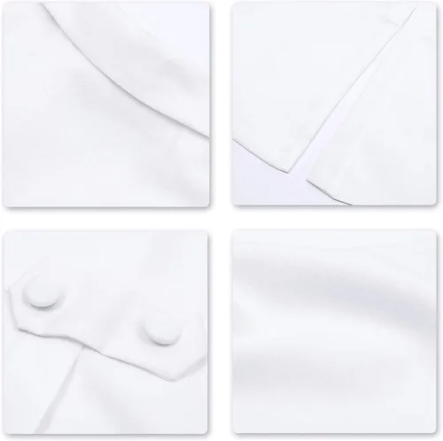 Vista 6 de Cloudstyle Traje formal de 3 piezas para hombre, ajuste delgado, chaqueta de cena con cola de golondrina