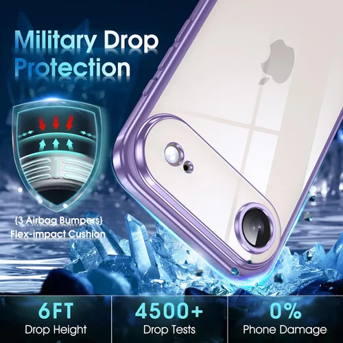 Vista 847 de Supdeal Funda cristalina transparente para iPhone 11, [No se amarillea] [Protección de la cámara] [Probado contra caídas de grado militar] Funda