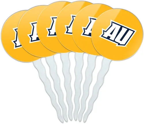 Vista 130 de Abilene Christian - Juego de 6 palillos para cupcakes con logotipo secundario