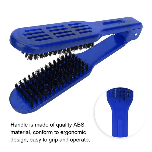 Vista 3 de ZJchao Cepillo para el pelo, cepillo de doble cara, alisador de pelo, alisador antiestático, peine para mujeres y hombres, adecuado para el hogar