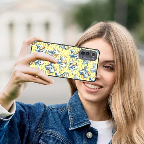 Vista 274 de Funda para Motorola Moto Edge 2022, cubierta trasera de vidrio templado con protector de pantalla, funda protectora a prueba de golpes para Motorola