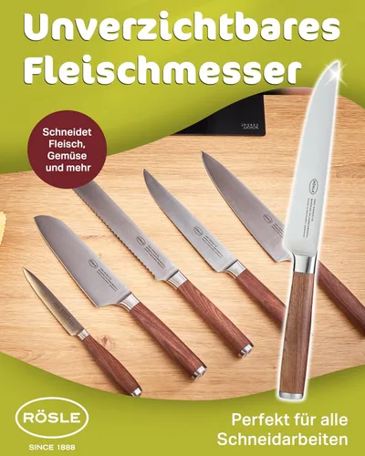 Vista 3 de Rösle Colección de cuchillos Masterclass, cuchillo de trinchar, hoja de 7 pulgadas