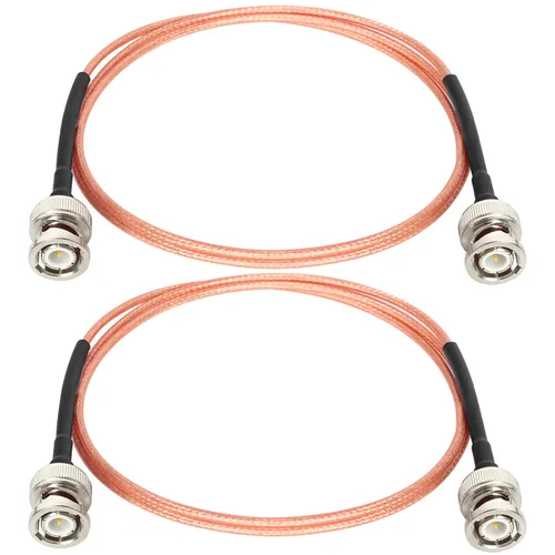 Vista 18 de XRDS -RF Cables BNC 1 pie 2 piezas, Cable BNC macho de 50 ohmios RG316 para antenas de escáneres de antena, radios ham portátiles, etc.