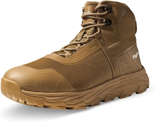 Vista 9 de Men's Military Tactical Boots Waterproof Lightweight Hiking Boots Durable Non-Slip Combat Boot For Work