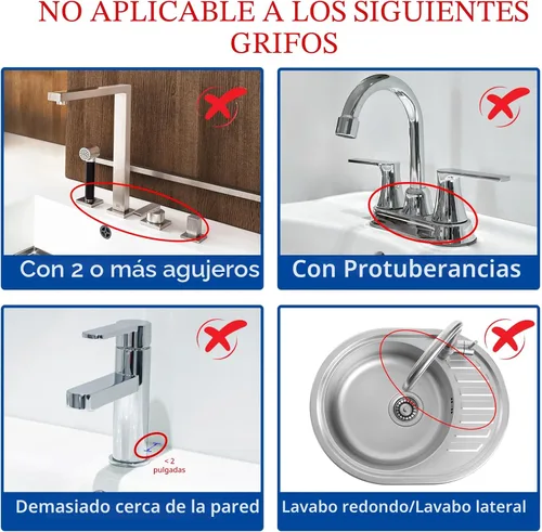 Vista 7 de Alfombrilla de Silicona para Grifo de Fregadero de Cocina – Gen 3 Protector contra Salpicaduras con Pendiente de 10° con Orificio Recortable