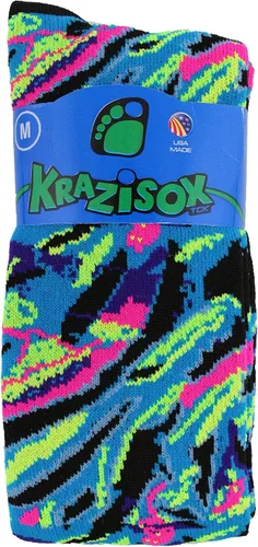 Vista 2 de TCK Krazisox Neon Kaleidoscope Socks
