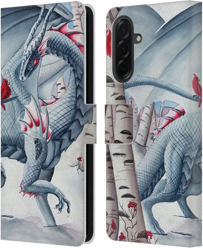 Vista 226 de Head Case Designs Officially Licensed Carla Morrow Galactic Entrancement Dragons Leather Wallet Case Compatible with Samsung Galaxy A07 4G