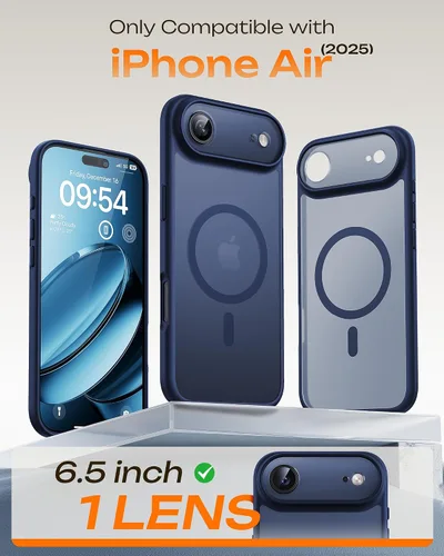 Vista 477 de TOCOL Funda para iPhone 11, compatible con Magsafe, protección completa de cámara, imanes integrados, protección contra caídas, funda translúcida