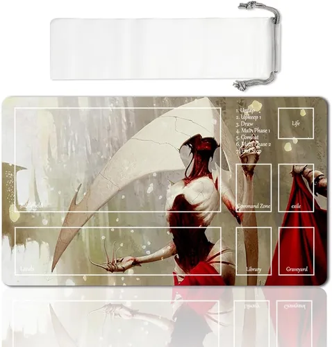 Vista 37 de Juego de mesa MTG Playmat Games Tamaño 60X35 cm CCG Compatible para TCG RPG CCG Play Mats (Ajani Steadfast-Zone)