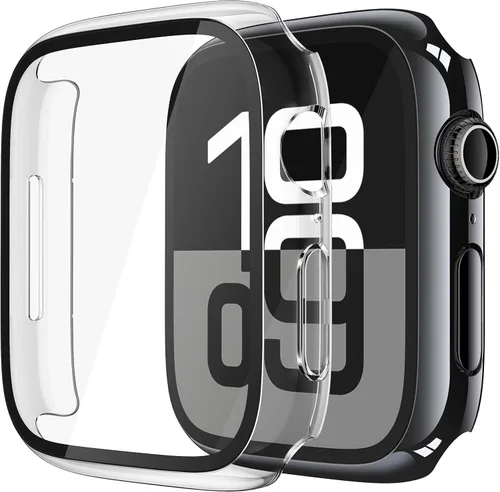 Vista 63 de Misxi Juego de 2 Fundas de Vidrio Templado Compatibles con Apple Watch Series 3 y Series 2 de 1.496 Pulgadas, Protector de Pantalla de Policarbonato