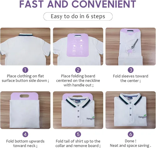 Vista 3 de Tabla plegable para camisas, carpetas de lavandería, tablas plegables para adultos y niños