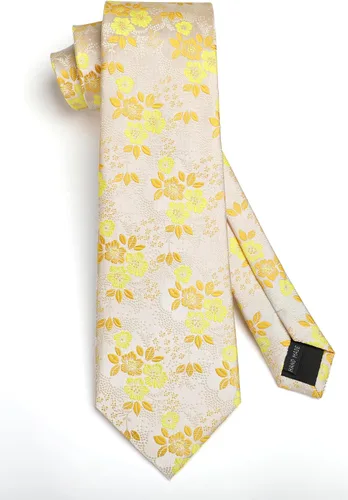 Vista 222 de Corbatas florales tejidas clásicas para hombre, corbata cuadrada de bolsillo, corbatas formales para hombres, boda con pañuelo