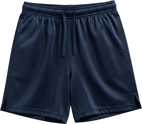 Vista 22 de Andrew Scott Pantalones cortos deportivos de baloncesto para niños con rendimiento activo y estilo de malla, varios paquetes