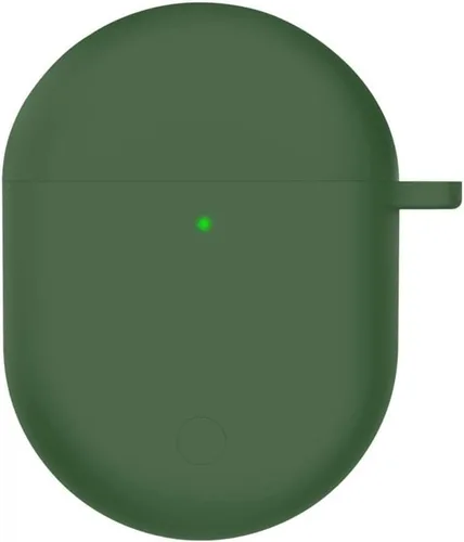 Vista 3 de DAYJOY - Juego de 2 fundas protectoras de silicona suave compatibles con Xiaomi Redmi Buds 4 Auriculares Funda protectora con llavero (rojo + verde)