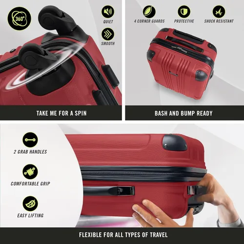 Vista 77 de Kenneth Cole Reaction Out Of Bounds - Equipaje de transporte vertical, Carbón), 5705058