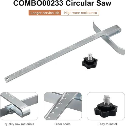 Vista 5 de DW3278 Valla de sierra circular Rip Fence Reemplazar para DeWalt DCS570B, DCS570P1, DCS575T2-AR