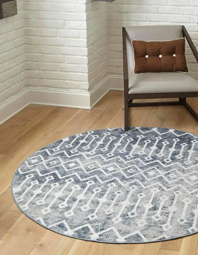 Vista 47 de Unique Loom Bohemian Trellis Collection - Alfombra rectangular de 2 x 3 pies 1 pulgada, color rosa polvoriento/marfil