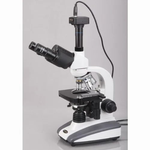 Vista 4 de AmScope Microscopio LED compuesto biológico T360B-M 40X-2000X + cámara digital de 1.3MP