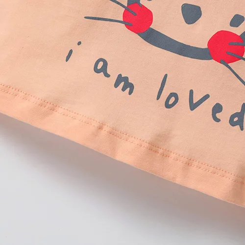 Vista 6 de Camiseta casual de algodón con mangas con volantes para niñas pequeñas, de 2 a 7 años
