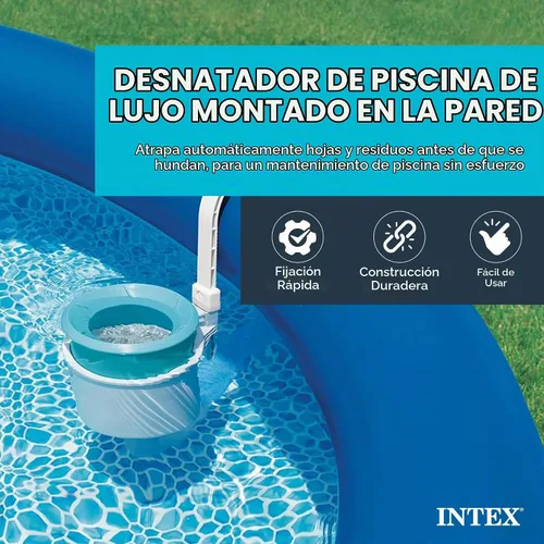 Vista 2 de Intex Deluxe Limpiador automático de superficie para piscina montado en pared - 800 GPH+