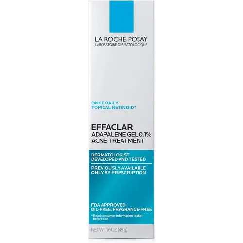 Vista 9 de La Roche-Posay Effaclar Adapalene Gel 0.1% Tratamiento para el acné, crema retinoide, gel medicamento para puntos negros y puntos blancos, sin