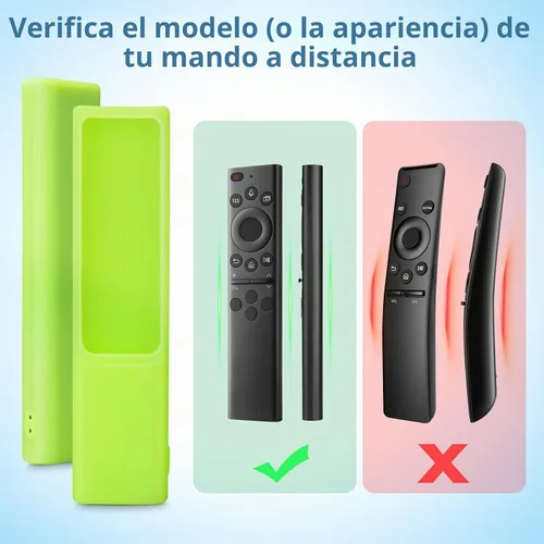 Vista 3 de Funda para mando a distancia de Samsung Smart TV, de silicona BN59-01385A (Paquete de 2)