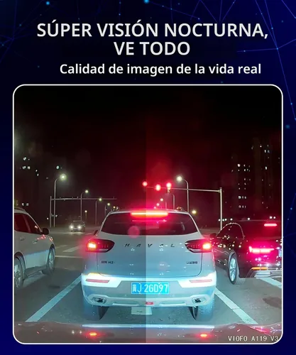 Vista 6 de VIOFO A119 V3 Dash Cam, grabación frontal 2K, GPS, True HDR Car Dashcam