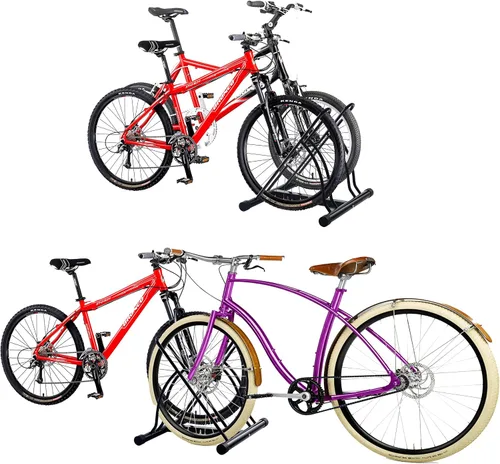 Vista 6 de RAD Sportz Juego de 2 soportes para bicicletas, cada estante de acero duradero tiene capacidad para 2 bicicletas de montaña, carretera o niños