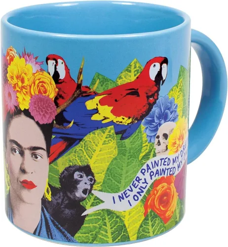 Vista 8 de The Unemployed Philosophers Guild Frida Kahlo Art Coffee Mug - Citas famosas en inglés y español