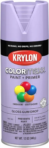 Vista 82 de Krylon K05554007 COLORmaxx Pintura en aerosol y base para uso en interiores y exteriores, color almendra satinada, 12 onzas (paquete de 1)