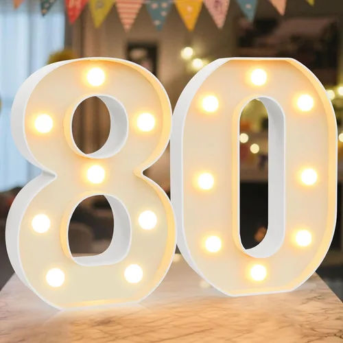 Vista 58 de Letrero LED de Marquee con Letras Iluminadas - Letras Iluminadas del Alfabeto para Cumpleaños, Graduación, Decoración de Pared y Mesa en Bares